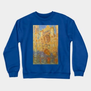 Rouen Cathedral by Claude Monet Crewneck Sweatshirt